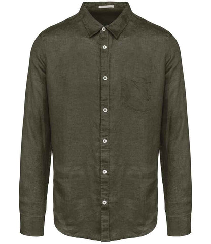 Spasso Long Sleeve Linen Shirt