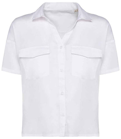 Spasso Ladies Short Sleeve Oversized TENCEL™ Shirt