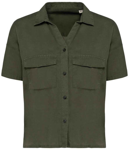 Spasso Ladies Short Sleeve Oversized TENCEL™ Shirt