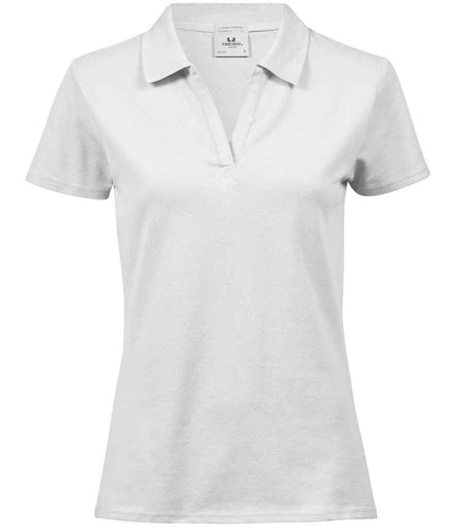 Tee Jays Ladies Luxury Stretch V Neck Polo Shirt