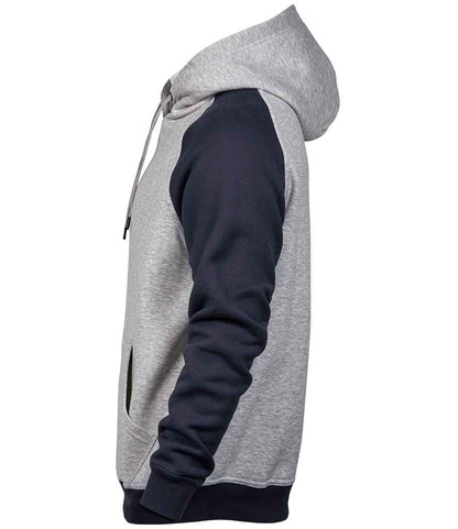 Tee Jays Two Tone Raglan Hooded Sweatshirt