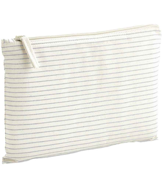 Westford Mill Striped Organic Cotton Accessory Pouch